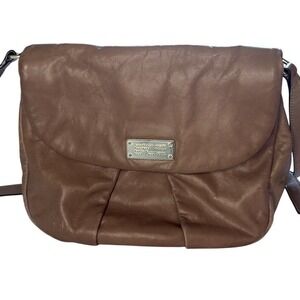 Marc By Marc Jacobs Butterscotch Leather‎ Handbag Used Minimalist Gold Hardware